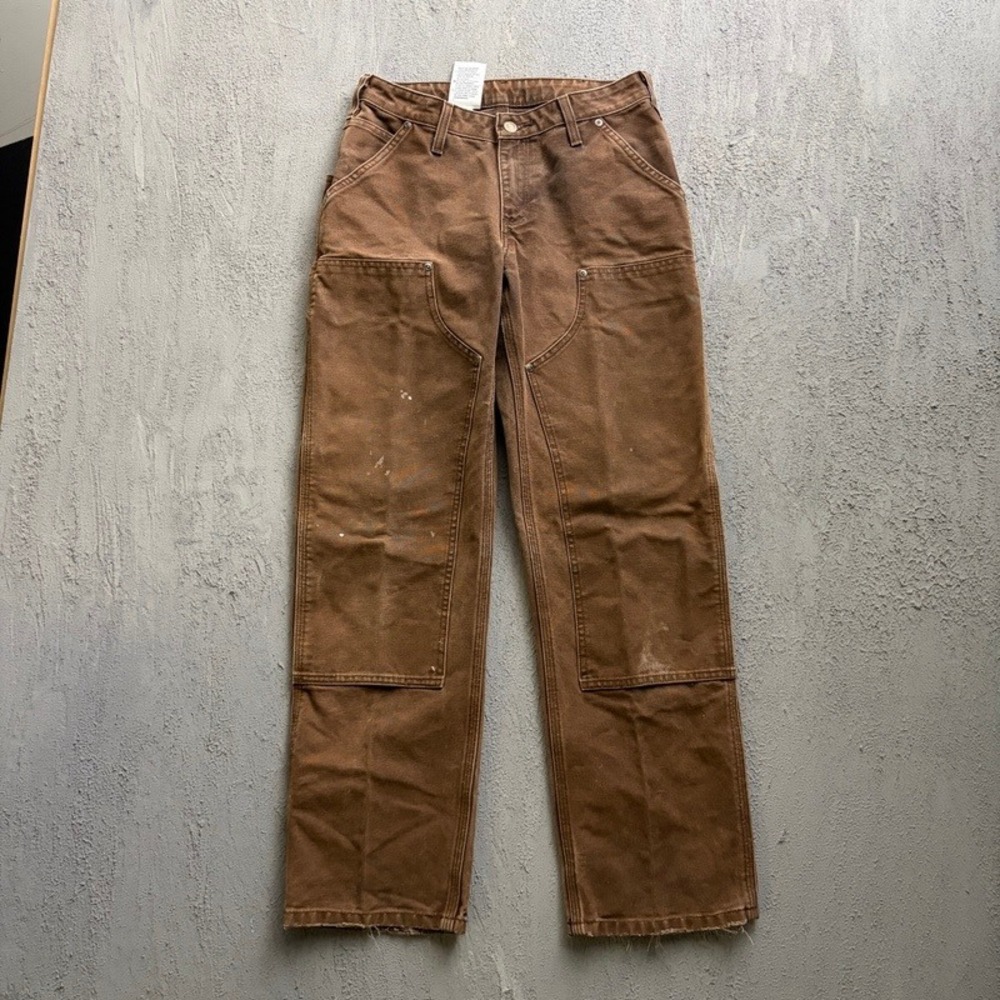 Vintage Carhartt Double Knee Pants 28x30 Brown Duck Canvas